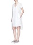 Figure View - Click To Enlarge - VINCE - Cap sleeve popover dress