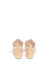 Back View - Click To Enlarge - RENÉ CAOVILLA - Strass faux pearl embellished leather thong sandals