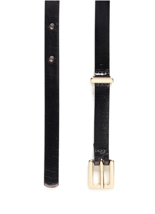 Detail View - Click To Enlarge - MAISON BOINET - Mirror leather belt
