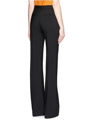 Back View - Click To Enlarge - VICTORIA, VICTORIA BECKHAM - Flare stretch sponge wool pants