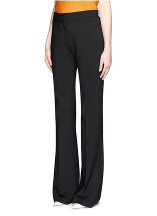 Front View - Click To Enlarge - VICTORIA, VICTORIA BECKHAM - Flare stretch sponge wool pants