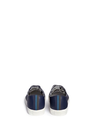 Back View - Click To Enlarge - PAUL SMITH - 'Indie' stripe heel leather sneakers