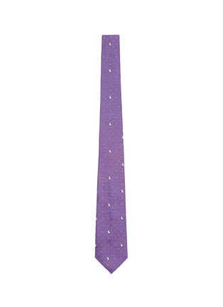 Main View - Click To Enlarge - PAUL SMITH - Rabbit polka dot embroidery silk tie