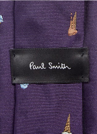 Detail View - Click To Enlarge - PAUL SMITH - Ice cream cone embroidery silk tie