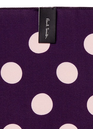 Detail View - Click To Enlarge - PAUL SMITH - Polka dot print silk pocket square