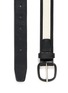 Detail View - Click To Enlarge - MAISON BOINET - Canvas trim leather belt