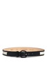 Main View - Click To Enlarge - MAISON BOINET - Canvas trim leather belt
