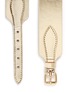 Detail View - Click To Enlarge - MAISON BOINET - Metallic mirror leather corset belt