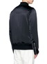 Back View - Click To Enlarge - AMIRI - Distressed trim charmeuse bomber jacket