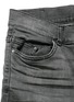 - AMIRI - 'MX1' leather patchwork distressed skinny jeans