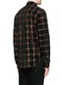 Back View - Click To Enlarge - AMIRI - Windowpane check suede shirt