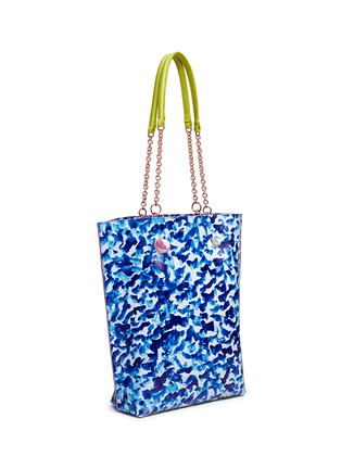 Front View - Click To Enlarge - SOPHIA WEBSTER - 'Izzy Oceana' print PVC tote bag