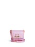 Main View - Click To Enlarge - SOPHIA WEBSTER - Claudie' flamingo charm leather flap bag