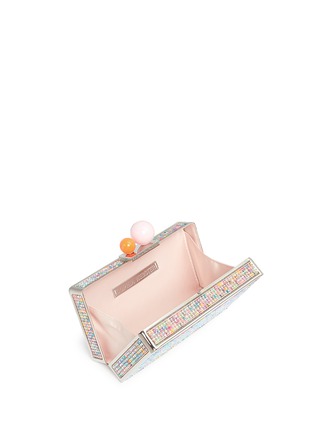 Detail View - Click To Enlarge - SOPHIA WEBSTER - Clara' crystal pavé hard case clutch