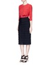 Figure View - Click To Enlarge - ALAÏA - 'Perse' Grecian fringe knit skirt