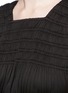 Detail View - Click To Enlarge - ALAÏA - Shirred ruche strappy cropped top