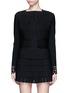 Main View - Click To Enlarge - ALAÏA - 'Vienne' geometric cutout perforated cropped cardigan
