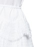 Detail View - Click To Enlarge - ALAÏA - Geometric cutout plissé pleat drawstring dress