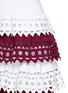Detail View - Click To Enlarge - ALAÏA - 'Vienne' geometric cutout perforated knit tier dress