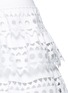 Detail View - Click To Enlarge - ALAÏA - 'Vienne' geometric cutout ruffle tier knit dress