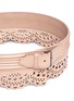 Detail View - Click To Enlarge - ALAÏA - 'Mini Vienne' lasercut scalloped piped leather belt