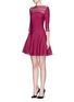 Figure View - Click To Enlarge - ALAÏA - 'Vienne Large' perforated flare knit dress