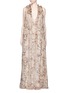 Main View - Click To Enlarge - CHLOÉ - Floral fil coupé crépon gown