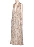 Figure View - Click To Enlarge - CHLOÉ - Floral fil coupé crépon gown