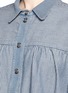 Detail View - Click To Enlarge - CHLOÉ - Stripe cotton denim shirt
