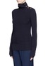 Front View - Click To Enlarge - CHLOÉ - Button turtleneck virgin wool sweater