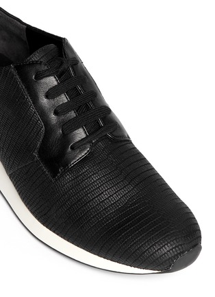 Detail View - Click To Enlarge - VINCE - 'Rayner' python embossed leather sneakers