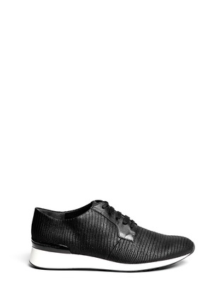 Main View - Click To Enlarge - VINCE - 'Rayner' python embossed leather sneakers