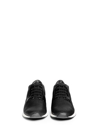 Figure View - Click To Enlarge - VINCE - 'Rayner' python embossed leather sneakers