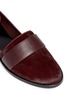 Detail View - Click To Enlarge - VINCE - 'Mason' leather band calf hair flats