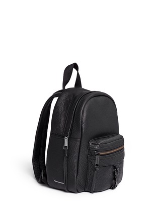 Front View - Click To Enlarge - REBECCA MINKOFF - 'Mini M.A.B.' pebbled leather backpack