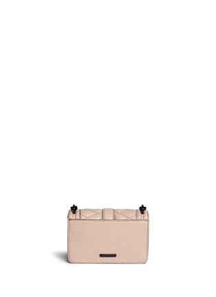 Back View - Click To Enlarge - REBECCA MINKOFF - 'Love' mini quilted leather crossbody bag