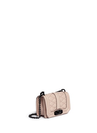 Figure View - Click To Enlarge - REBECCA MINKOFF - 'Love' mini quilted leather crossbody bag