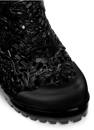 Detail View - Click To Enlarge - MELISSA - x Alexandre Herchcovitch 'Flower' cutout PVC boots