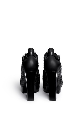 Back View - Click To Enlarge - MELISSA - x Alexandre Herchcovitch 'Flower' cutout PVC boots