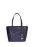 Main View - Click To Enlarge - MICHAEL KORS - 'Desi' small floral perforated leather travel tote