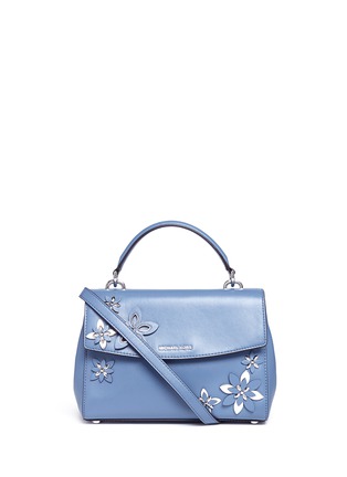 Main View - Click To Enlarge - MICHAEL KORS - 'Ava' small floral embellished leather satchel