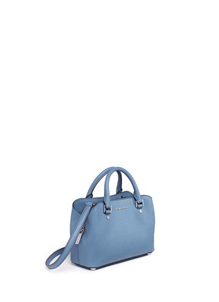 Detail View - Click To Enlarge - MICHAEL KORS - 'Savannah' small saffiano leather satchel