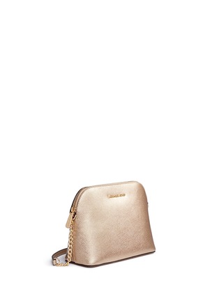 Detail View - Click To Enlarge - MICHAEL KORS - 'Cindy' large dome saffiano leather crossbody bag