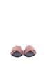 Front View - Click To Enlarge - PEDRO GARCIA  - 'Elisa' cross vamp silk satin slide sandals