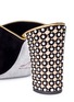 Detail View - Click To Enlarge - RENÉ CAOVILLA - Faux pearl and strass embellished heel suede mules