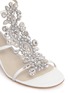 Detail View - Click To Enlarge - RENÉ CAOVILLA - Glass stone embellished Karung leather sandals