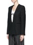 Front View - Click To Enlarge - ACNE STUDIOS - 'Amey Struct' V-neck blazer top