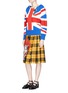 Figure View - Click To Enlarge - GUCCI - King Charles Spaniel patchwork tartan check wrap skirt