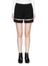 Main View - Click To Enlarge - ALEXANDER WANG - Fish line suspended crepe shorts
