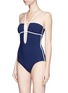 Figure View - Click To Enlarge - ARAKS - 'Harlow' piped one-piece swimsuit